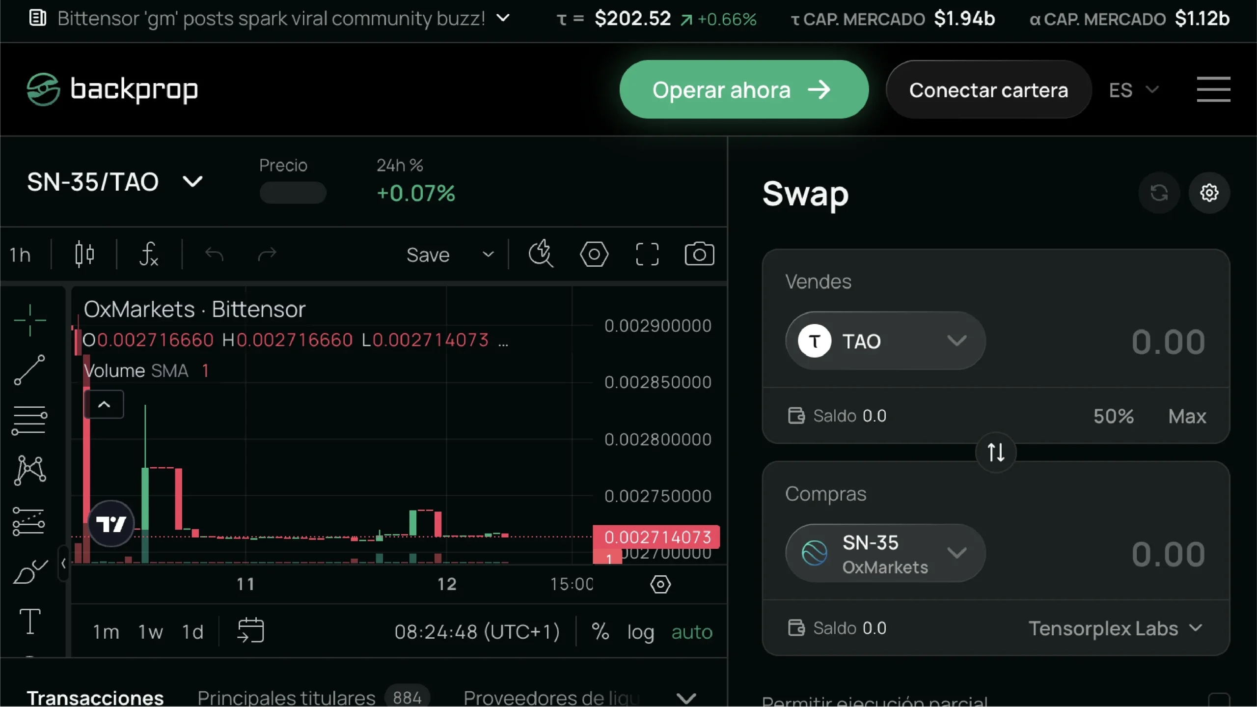 Backprop Finance Trading