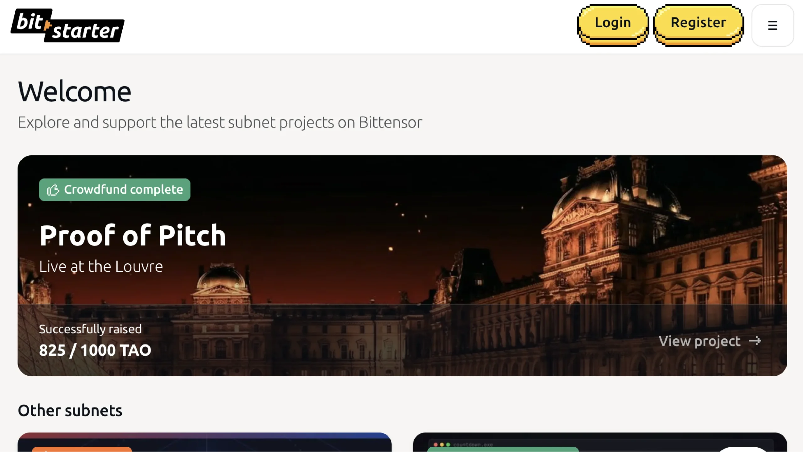 Bitstarter App