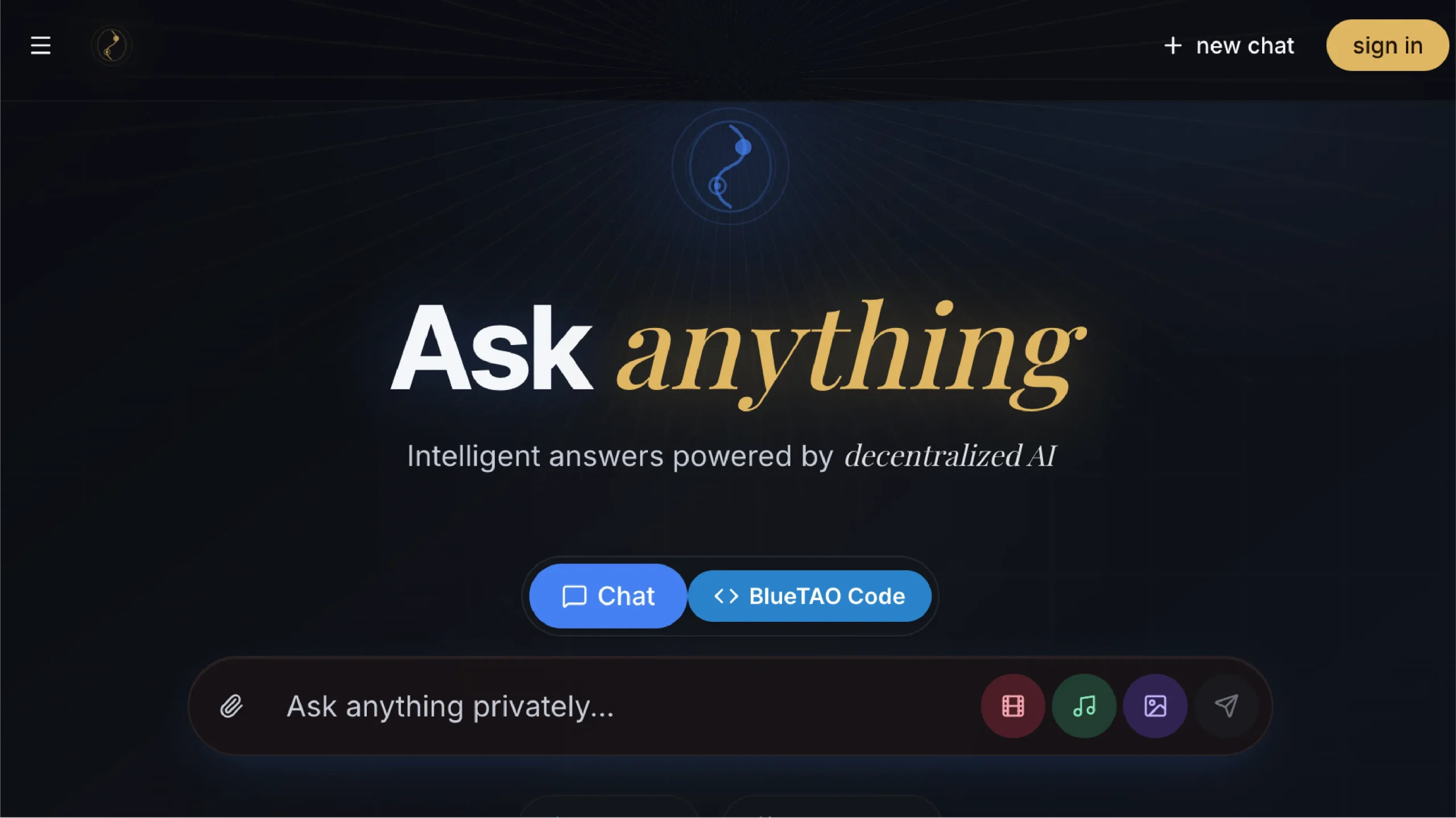 BlueTAO Homepage