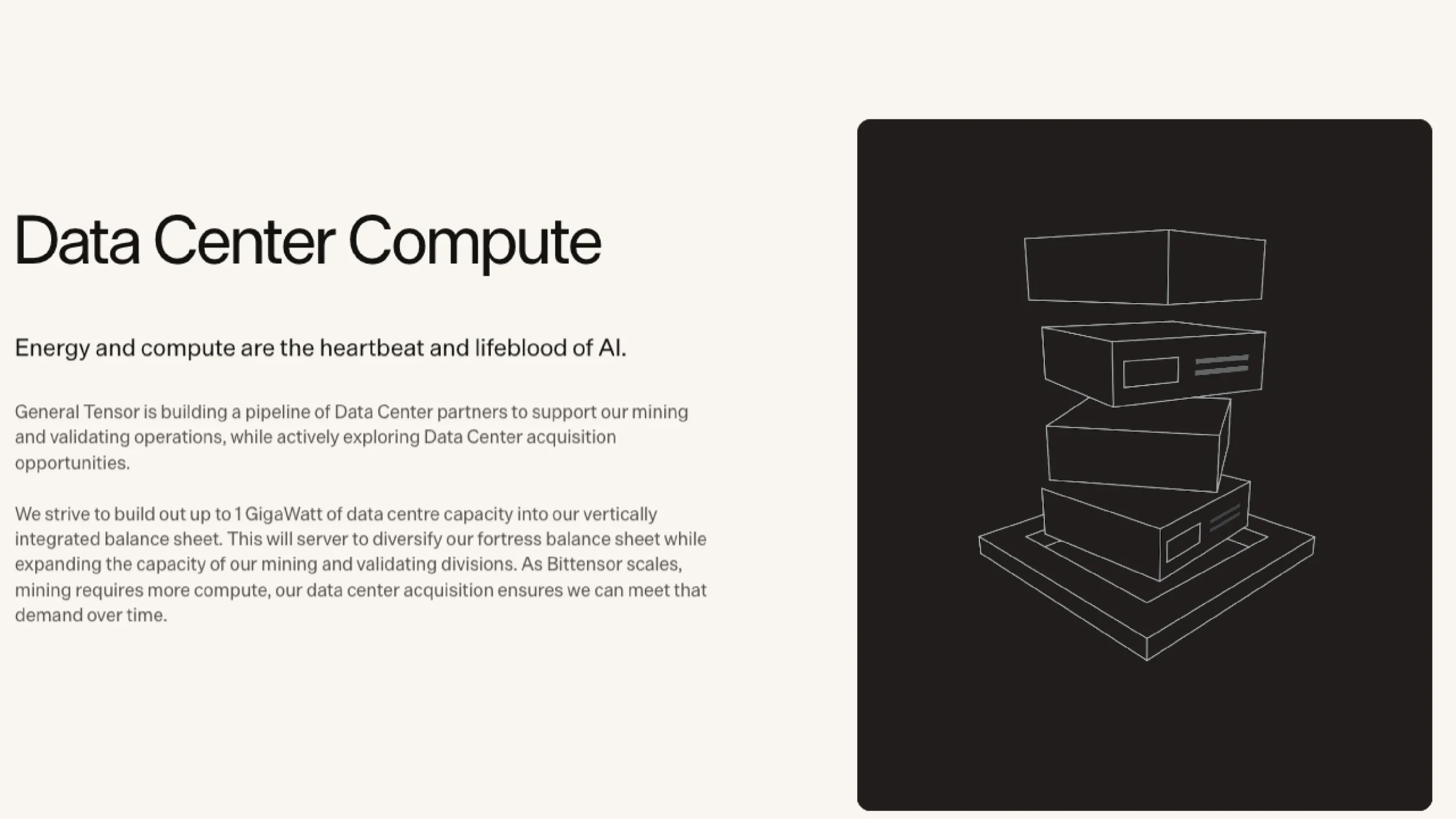 General Tensor Data Center Compute