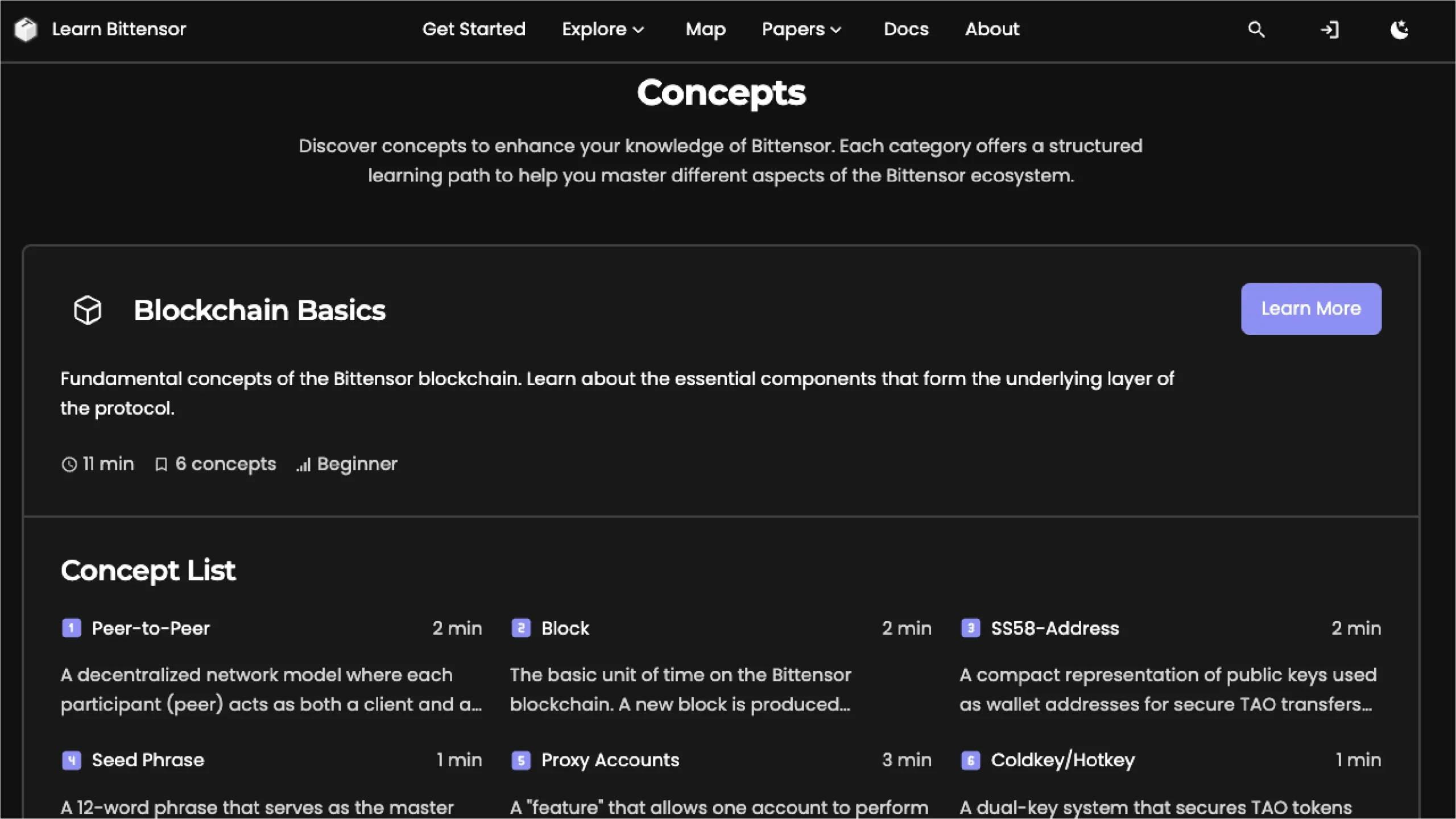 Learn Bittensor Concepts