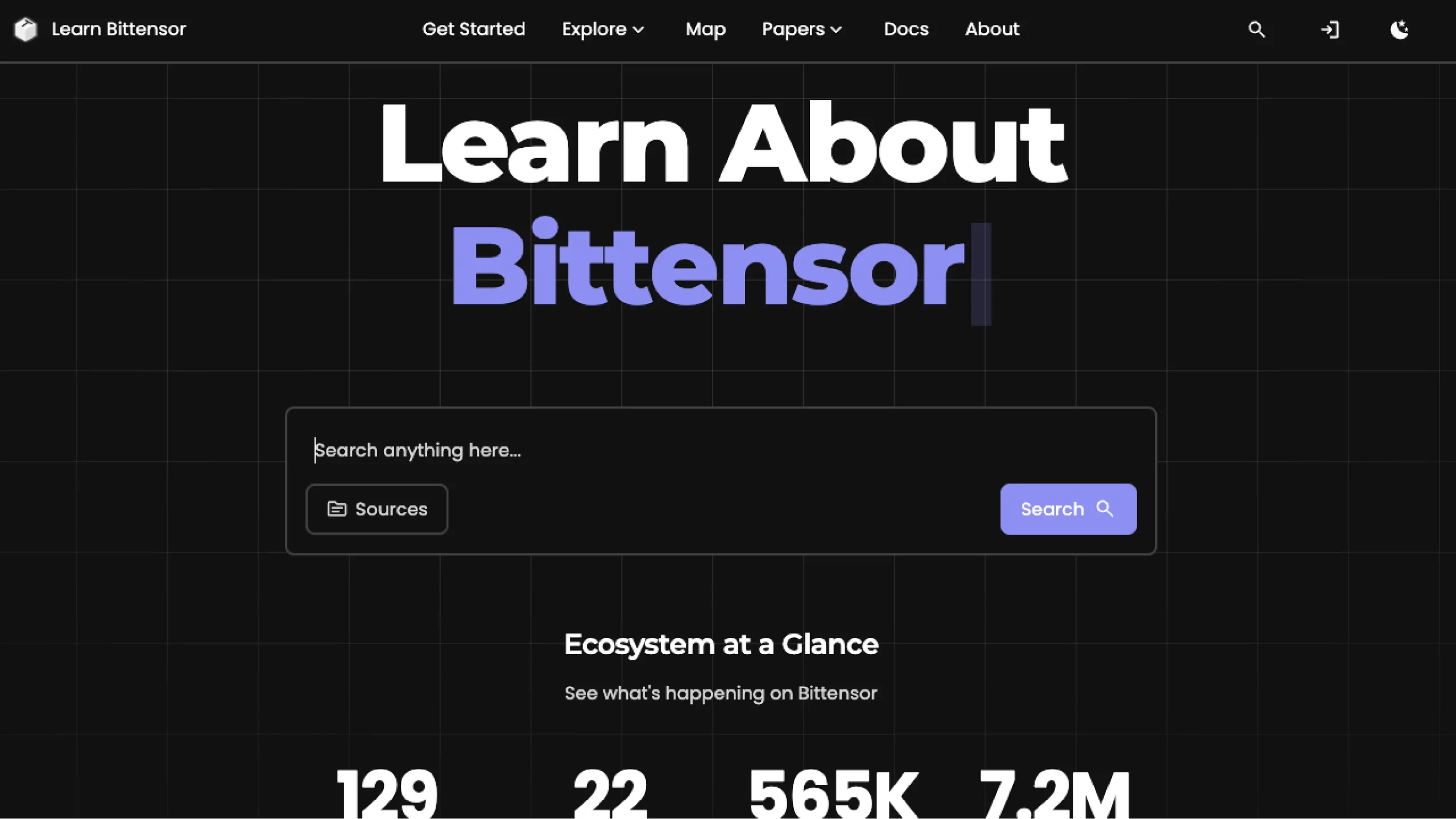 Learn Bittensor Homepage