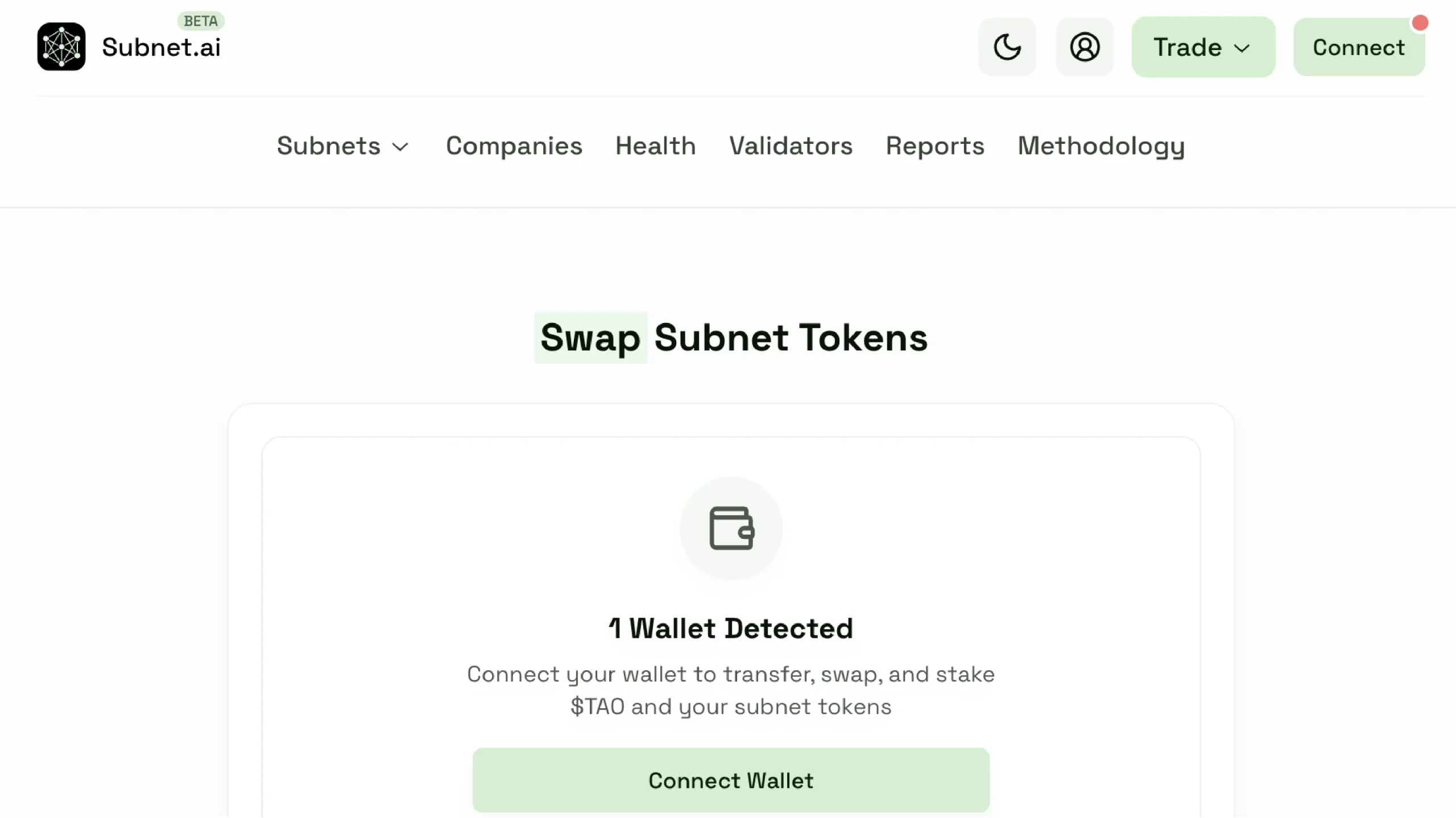 Subnet AI Swap