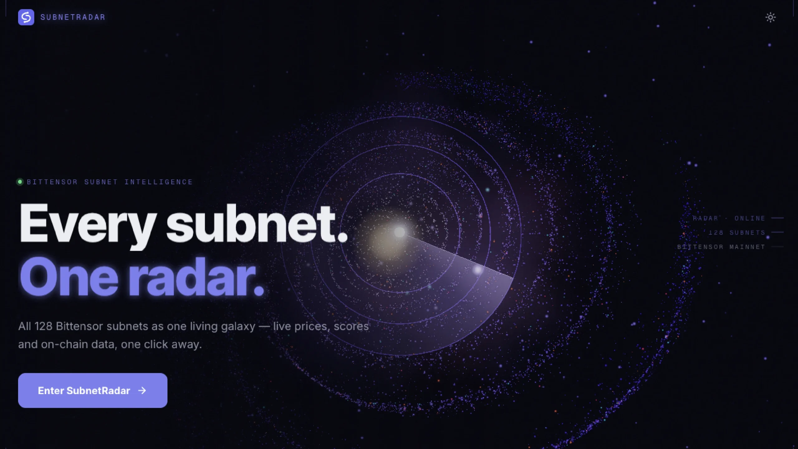 SubnetRadar Homepage